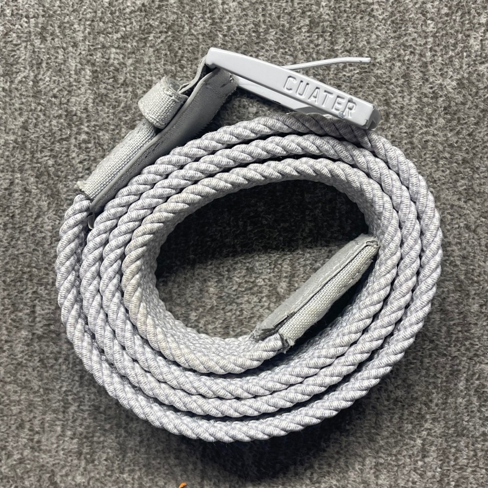 Travis Mathew Cuater Mens Braided Stretch Belt Grey Woven Golf Casual‎ 41 Inch